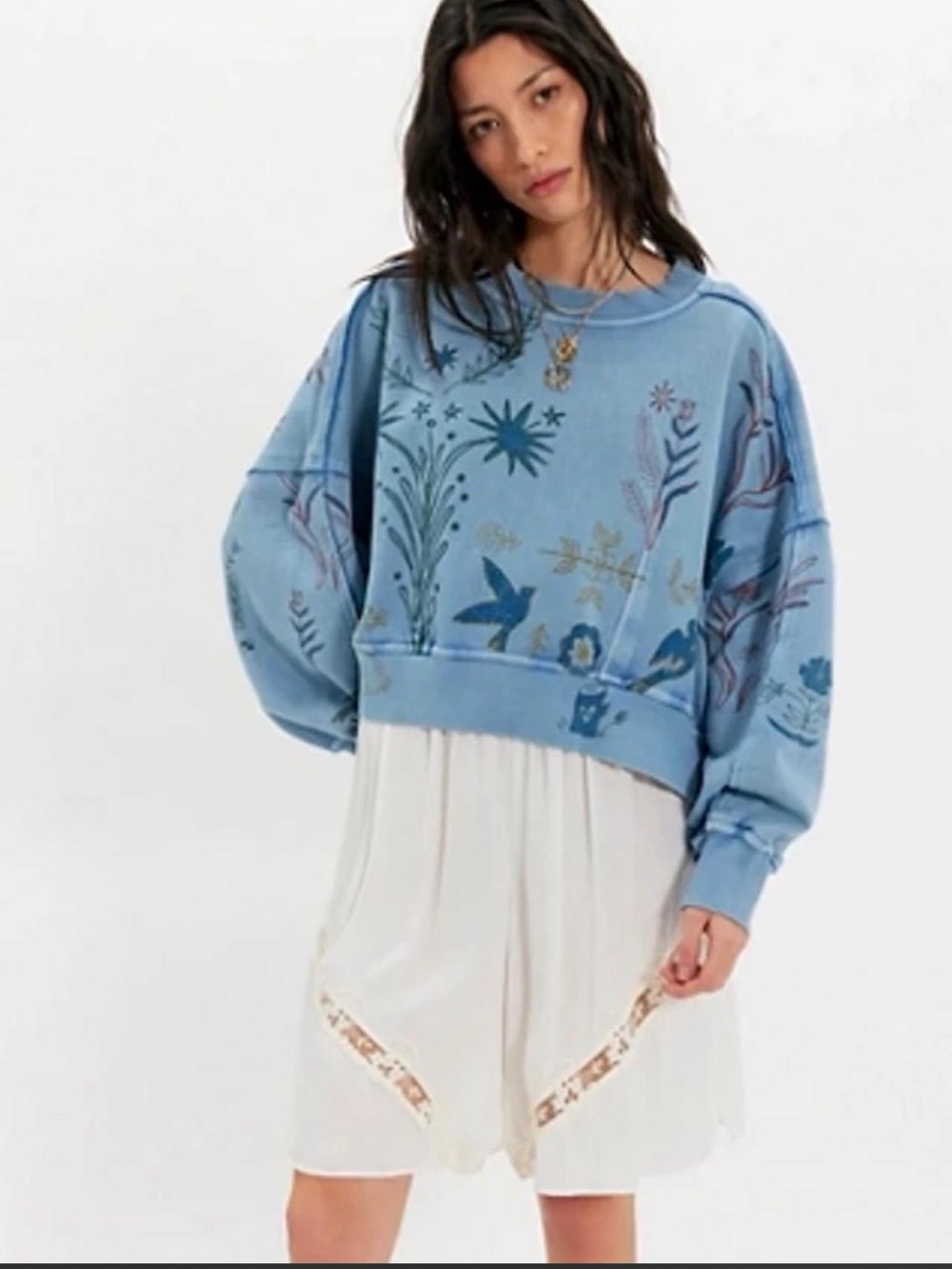 ❌SOLD❌ NWT Free People Gaia Sweatshirt 🔥 - Picture 2 of 5